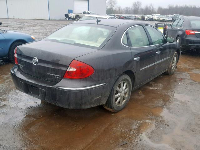 2G4WD582581340323 - 2008 BUICK LACROSSE C GRAY photo 4