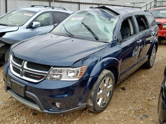 3C4PDCDG3ET166177 - 2014 DODGE JOURNEY LI BLUE photo 2