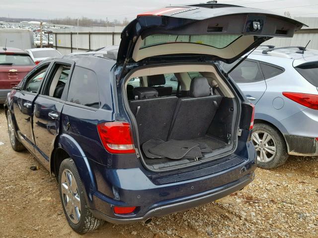 3C4PDCDG3ET166177 - 2014 DODGE JOURNEY LI BLUE photo 3