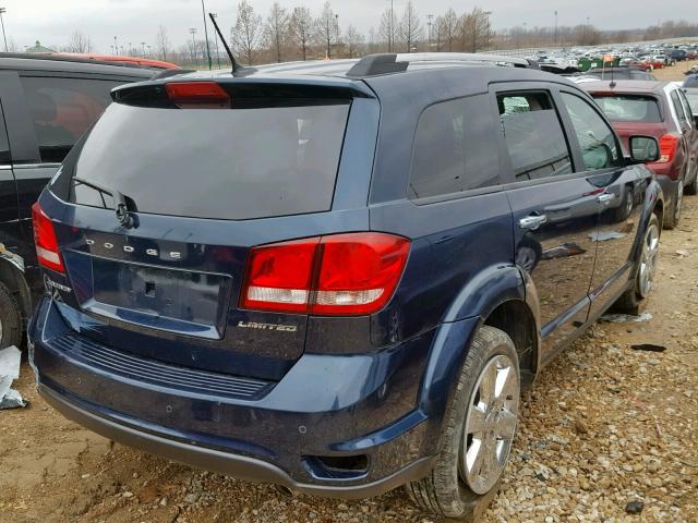 3C4PDCDG3ET166177 - 2014 DODGE JOURNEY LI BLUE photo 4