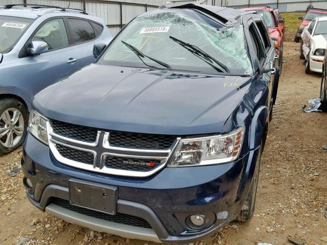 3C4PDCDG3ET166177 - 2014 DODGE JOURNEY LI BLUE photo 9