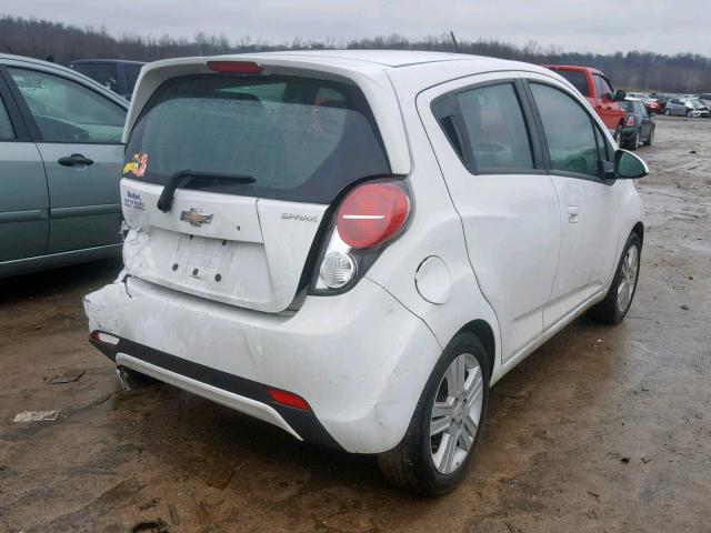 KL8CD6S99EC533737 - 2014 CHEVROLET SPARK 1LT WHITE photo 4