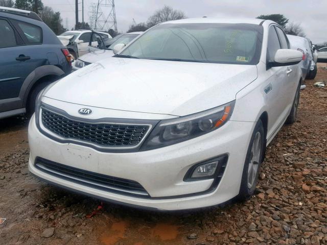 KNAGM4AD8G5099771 - 2016 KIA OPTIMA HYB WHITE photo 2