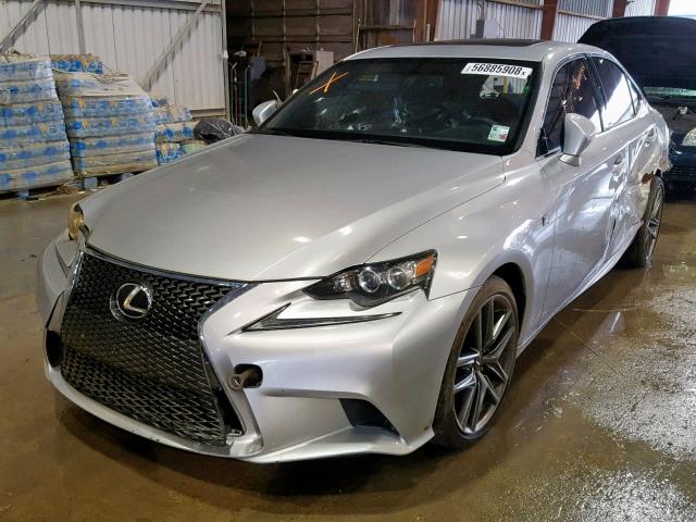 JTHBE1D23E5014107 - 2014 LEXUS IS 350 SILVER photo 2