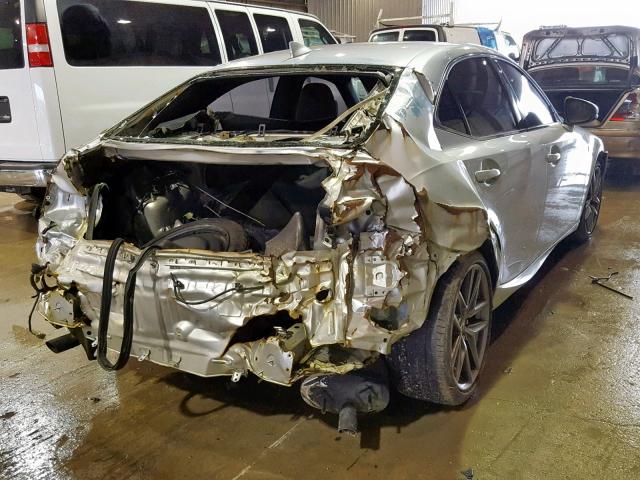 JTHBE1D23E5014107 - 2014 LEXUS IS 350 SILVER photo 4