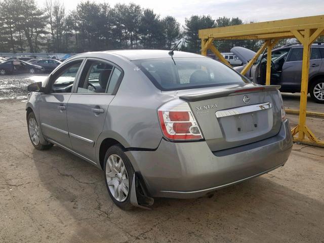 3N1AB6AP8CL785083 - 2012 NISSAN SENTRA 2.0 SILVER photo 3