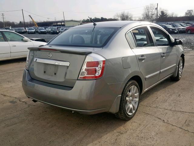 3N1AB6AP8CL785083 - 2012 NISSAN SENTRA 2.0 SILVER photo 4