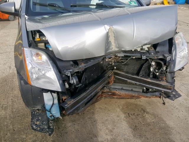 3N1AB6AP8CL785083 - 2012 NISSAN SENTRA 2.0 SILVER photo 9