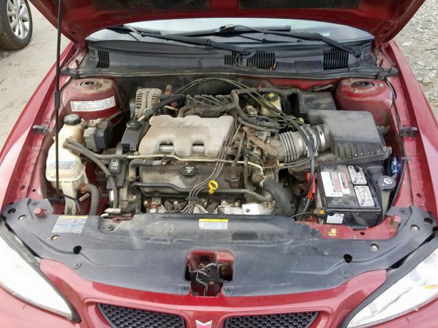 1G2NF52E44M664914 - 2004 PONTIAC GRAND AM S MAROON photo 7