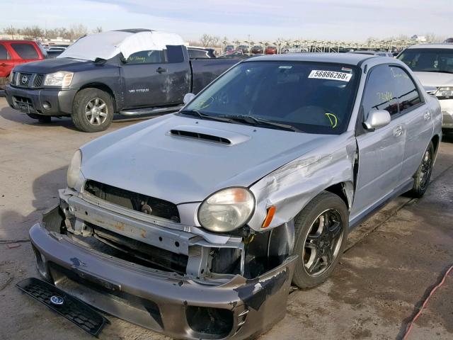 JF1GD29632G514026 - 2002 SUBARU IMPREZA WR SILVER photo 2