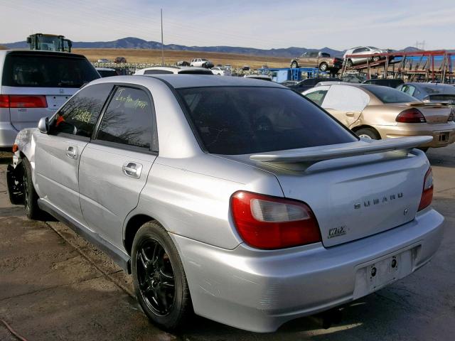 JF1GD29632G514026 - 2002 SUBARU IMPREZA WR SILVER photo 3