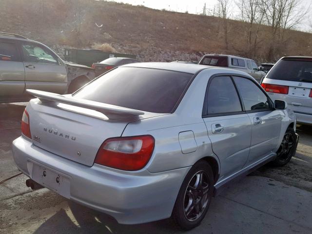 JF1GD29632G514026 - 2002 SUBARU IMPREZA WR SILVER photo 4