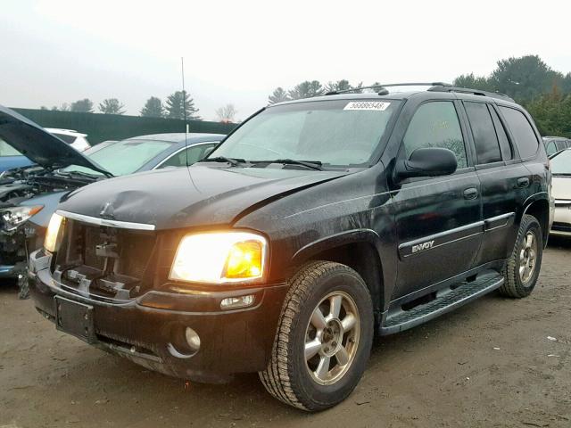 1GKDT13S542151989 - 2004 GMC ENVOY BLACK photo 2