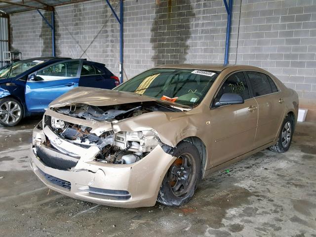 1G1ZG57BX8F197008 - 2008 CHEVROLET MALIBU LS 米色 照片 2