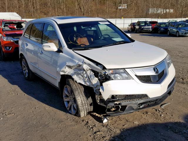 2HNYD2H71AH508408 - 2010 ACURA MDX ADVANC WHITE photo 1