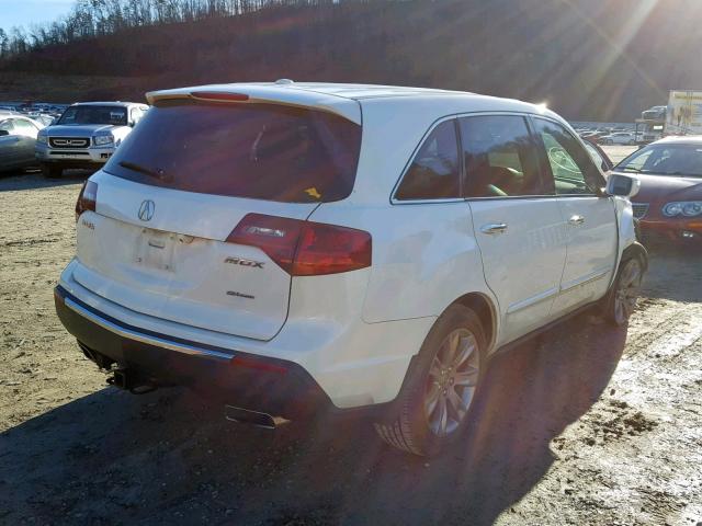 2HNYD2H71AH508408 - 2010 ACURA MDX ADVANC WHITE photo 4