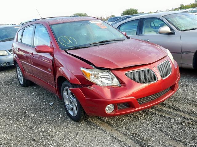 5Y2SM63805Z430826 - 2005 PONTIAC VIBE RED photo 1