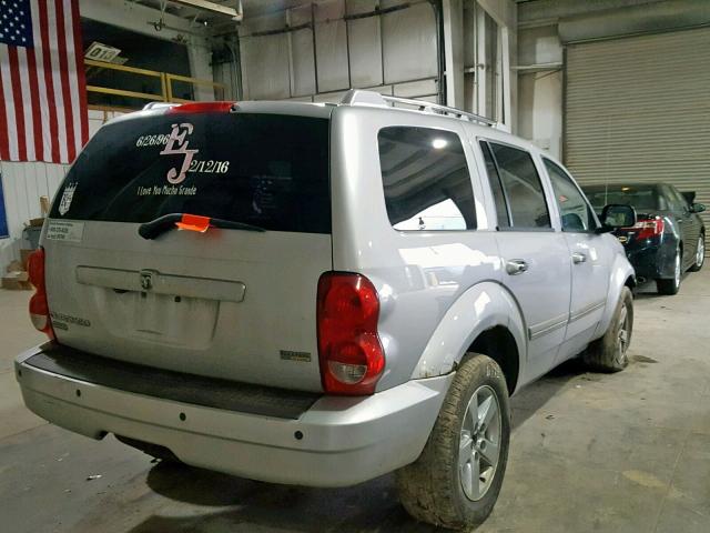 1D8HB58N68F135407 - 2008 DODGE DURANGO LI SILVER photo 4