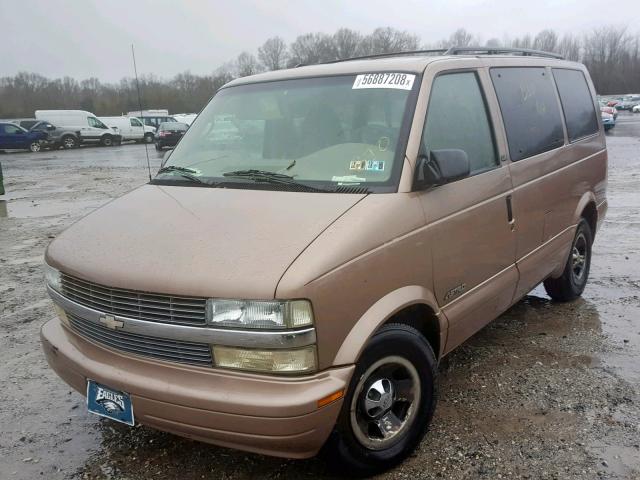 1GNDM19X22B144062 - 2002 CHEVROLET ASTRO TAN photo 2