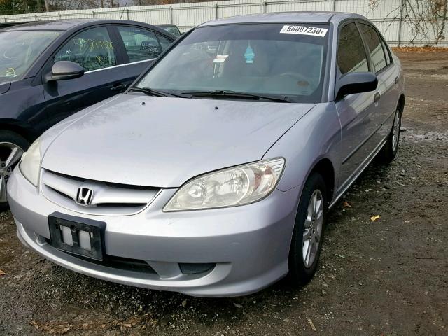 2HGES16394H583212 - 2004 HONDA CIVIC DX V GRAY photo 1