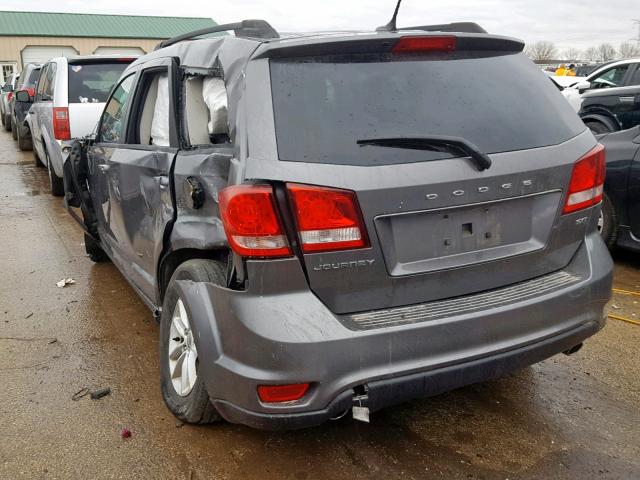 3C4PDCBG9DT565158 - 2013 DODGE JOURNEY SX GRAY photo 3