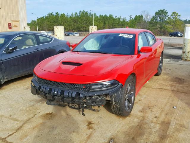 2C3CDXHG5JH221025 - 2018 DODGE CHARGER SX RED photo 2