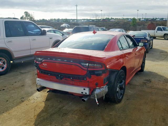 2C3CDXHG5JH221025 - 2018 DODGE CHARGER SX RED photo 4