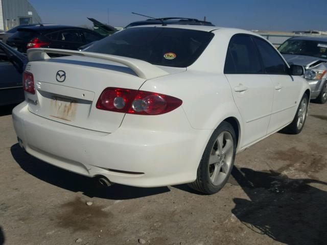 1YVHP80DX55M16187 - 2005 MAZDA 6 S WHITE photo 4