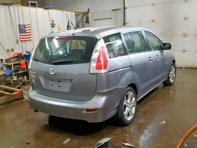 JM1CR2WL0A0368521 - 2010 MAZDA 5 SILVER photo 4