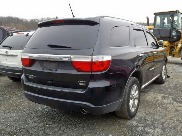 1C4RDHDG9DC663931 - 2013 DODGE DURANGO CR BLACK photo 4