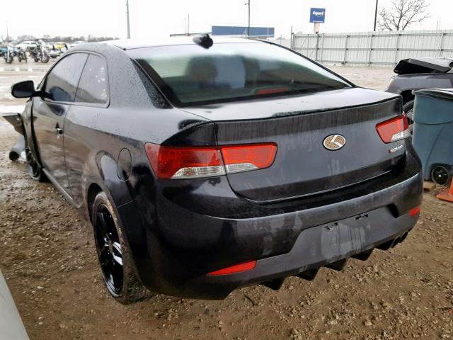 KNAFW6A34A5121152 - 2010 KIA FORTE SX BLACK photo 3