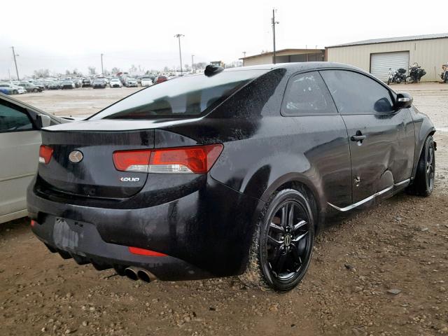 KNAFW6A34A5121152 - 2010 KIA FORTE SX BLACK photo 4