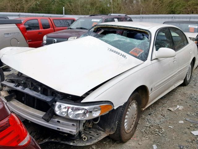 1G4HP54K614157576 - 2001 BUICK LESABRE CU WHITE photo 2