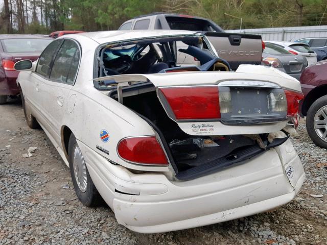 1G4HP54K614157576 - 2001 BUICK LESABRE CU WHITE photo 3