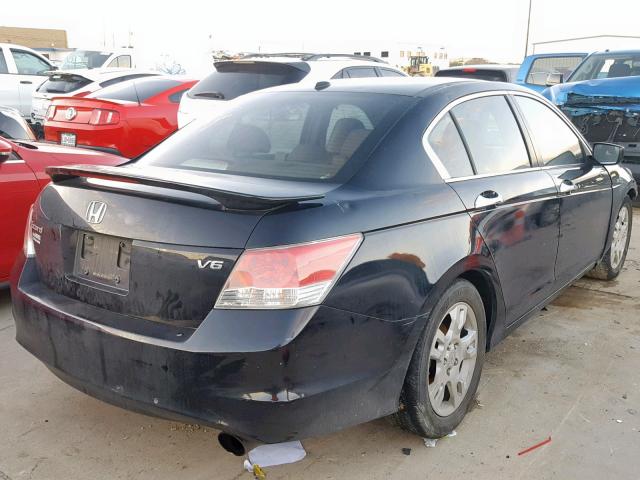 1HGCP36838A059283 - 2008 HONDA ACCORD EXL BLACK photo 4