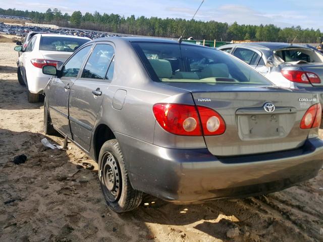 1NXBR32E18Z990276 - 2008 TOYOTA COROLLA CE GRAY photo 3