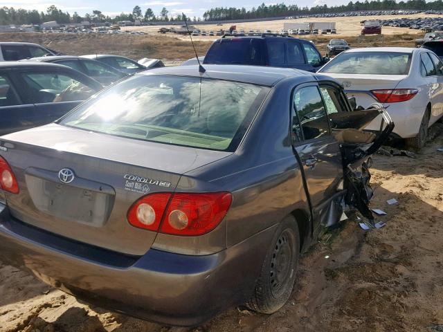 1NXBR32E18Z990276 - 2008 TOYOTA COROLLA CE GRAY photo 4