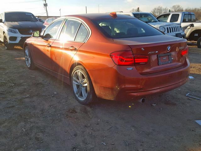 WBA8A3C50JA358734 - 2018 BMW 320 XI TAN photo 3