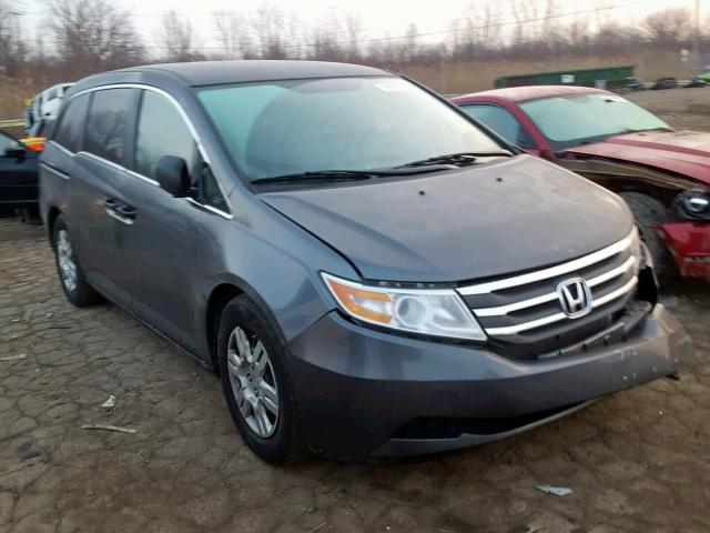 5FNRL5H22DB002583 - 2013 HONDA ODYSSEY LX GRAY photo 1