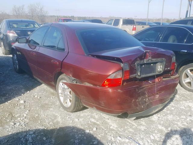 1LNHM87A44Y662445 - 2004 LINCOLN LS RED photo 3