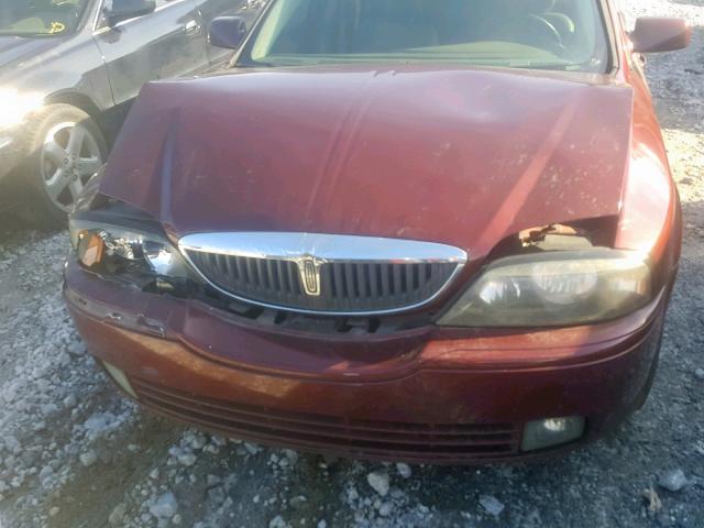 1LNHM87A44Y662445 - 2004 LINCOLN LS RED photo 7