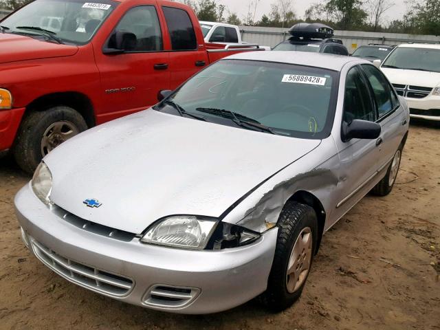 1G1JC524617286821 - 2001 CHEVROLET CAVALIER B SILVER photo 2