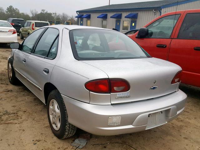 1G1JC524617286821 - 2001 CHEVROLET CAVALIER B SILVER photo 3