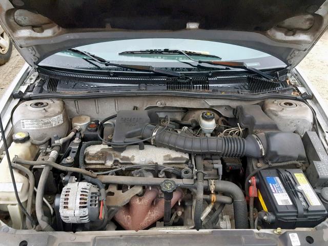 1G1JC524617286821 - 2001 CHEVROLET CAVALIER B SILVER photo 7