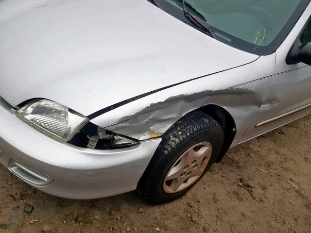 1G1JC524617286821 - 2001 CHEVROLET CAVALIER B SILVER photo 9