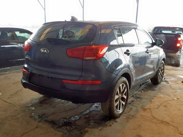 KNDPB3AC0F7693302 - 2015 KIA SPORTAGE L BLUE photo 4