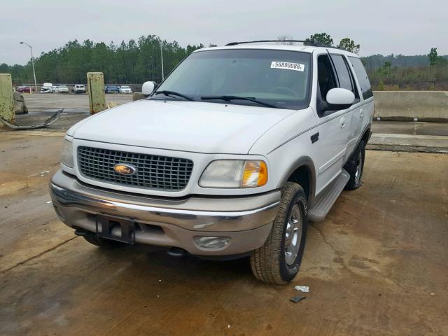 1FMFU18L21LA15372 - 2001 FORD EXPEDITION WHITE photo 2