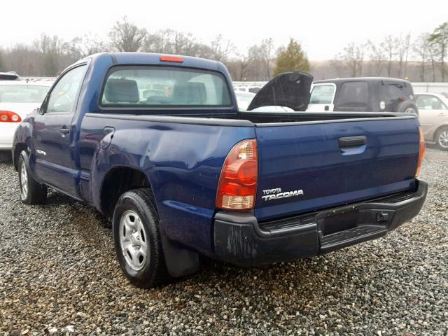 5TENX22N58Z471191 - 2008 TOYOTA TACOMA BLUE photo 3