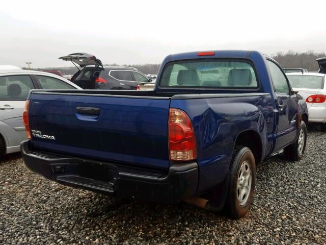 5TENX22N58Z471191 - 2008 TOYOTA TACOMA BLUE photo 4