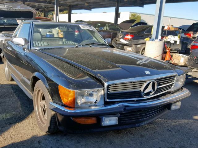 WDB1070451A030575 - 1985 MERCEDES-BENZ 380 SL BLACK photo 1